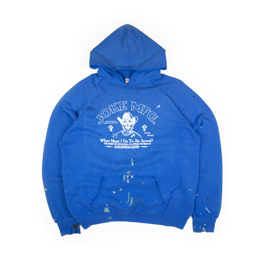 REWORKED HOODIE 004 - (BLUE / LARGE)