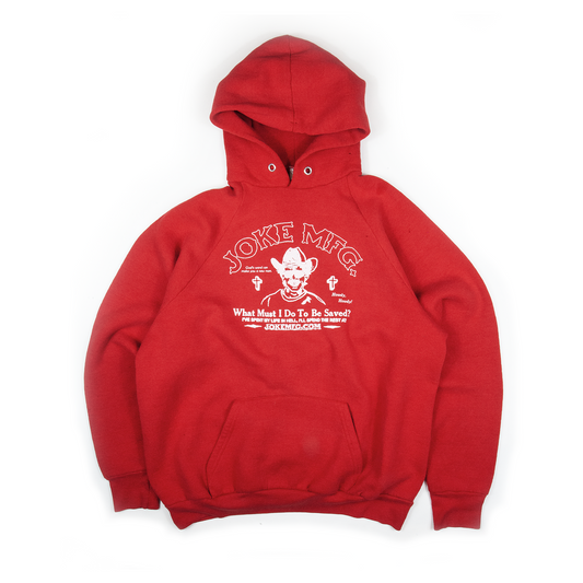 REWORKED HOODIE 001 - (RED / LARGE)