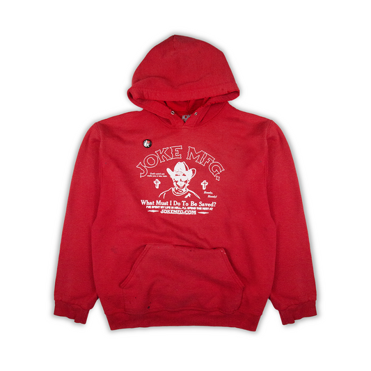 REWORKED HOODIE 006 - (RED / LARGE)